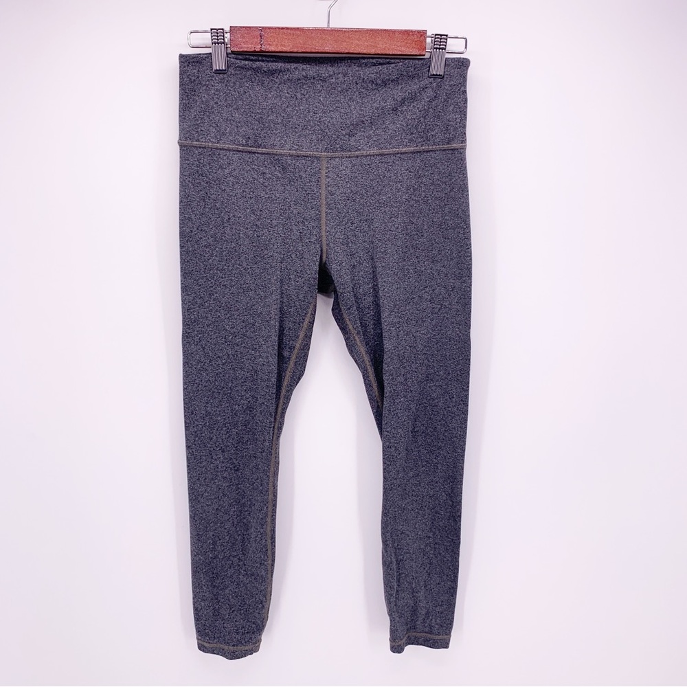 Athleta Medium Heather Gray Ankle Elation Leggings G5